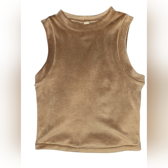 SKIMS Tan Sleeveless Crop Top#31 - Picture 3 of 5